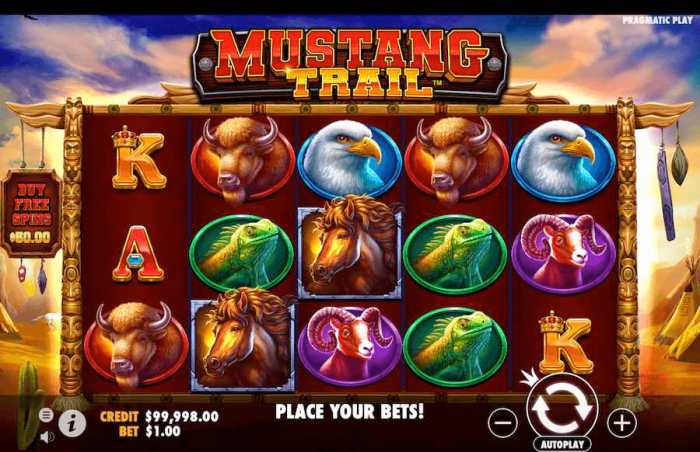 Peluang maxwin di Mustang Trail Pragmatic Play slot gacor online